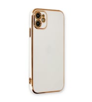 Microsonic Apple iPhone 11 Kılıf Olive Plated Beyaz
