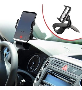 Araç İçi Konsola Takılan Döner Başlıklı Telefon Kıskacı Telefon Tutucu (5343)