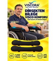 Visco Tekerlekli Sandalye Kolçak Destek Pedi 2’li – Cırtlı Dirsek ve Bilek Destek Minderi
