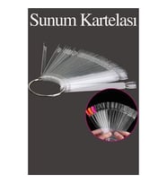 ModaCar 200 ADET Takma Tırnak Sunum Kartelası ŞEFFAF 718553