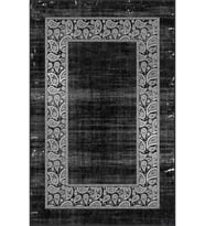 Eliana Home Baskılı, Yıkanabilir Kaymaz Taban Salon Halısı LNA0102-SD1076 100x150 cm (Siyah)
