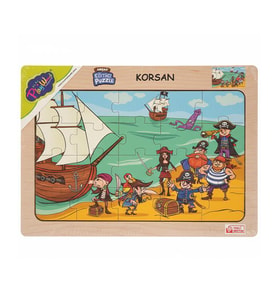 Playwood Ahşap Eğitici Puzzle Korsan ONY55