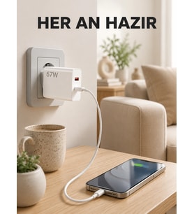 67 Watt Type C Şarj Adaptörü Asus Zenfone 7 8 9 Uyumlu Yeni Nesil