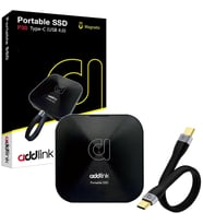 Addlink P30 1TB 4000-3600 MB/s USB 4.0 (40Gbps) Type-C Portable Taşınabilir SSD AD1TBP30B4K