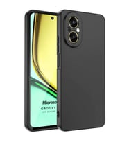 Microsonic Realme 12 Lite Kılıf Groovy Soft Siyah (Siyah)