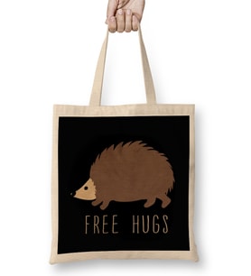 Free Hugs-1 Bez Çanta Uzun Saplı