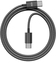 60W Örgülü Hızlı Şarj ve Data Kablosu Siyah AZ-06AB 1metre (60w Type-C to Type-C Siyah)