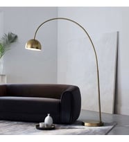 Retro Metal Dekoratif Eskitme Rustik Mafsallı C Kol Köşe Lambası Lambader Başlık Çap:40 cm