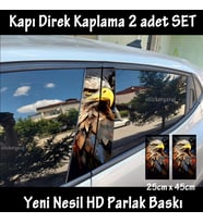 kartal folyo - 2kapı için 2adet sticker kaplama - tuning modifiye