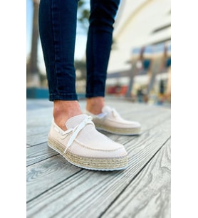 CH311 Espadril Erkek Ayakkabı BEJ