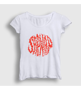 Presmono Kadın Beyaz Sapnap V2 Flame Alev Ateş Minecraft T-Shirt 504271tt (Beyaz)