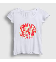 Presmono Kadın Beyaz Sapnap V2 Flame Alev Ateş Minecraft T-Shirt 504271tt (Beyaz)