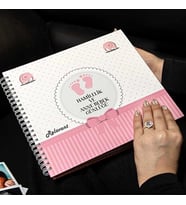 Pembe Anı Defteri & Kız Bebek Anı Defteri & Pembe Hamile Defteri & Bebek Günlüğü & Pembe Hamile Günlüğü