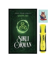 Şifacının Yolu Sırlı Orman - Nihal Dilek Sarıca - Müptela Yayınları -Fosforlu Kalem Not Defter Seti (Renksiz)