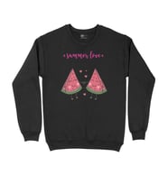 Yaz Aşkı Siyah Sweatshirt