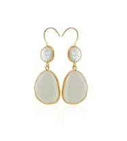 Kadir Jewellery 22 Ayar Altın Kaplama Kadın Sallantılı Küpe -El İşçiliği Ve Hipoalerjenik Küpe