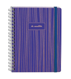 VICTORIA'S JOURNALS 0067 BE CRATIVE 17x24cm SPİRALLİ SERT KAPAK 90gr. 96YP. ÇİZGİLİ DEFTER
