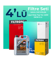 Filtron BMW 2.20D Coupe Filtre Bakım Seti Liqui Moly Motor Yağlı (2014-2019) 4 Lü