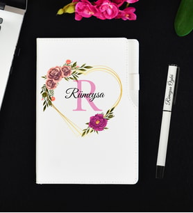 Kişiye Özel Hazırlanmış Hediye Defter ve Roller Kalem Hediye Seti