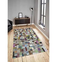 Dijital Baskılı Yıkanabilir Kaymaz Modern Renkli Salon Halısı Mutfak Halısı Yolluk ND-HY-1024 (Çok Renkli)