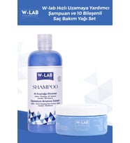 W-Lab Kozmetik Şampuan Ve Saç Bakım Yağı Set