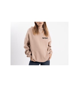 Unisex Oversize Nasa Kapüşonlu Sweatshirt