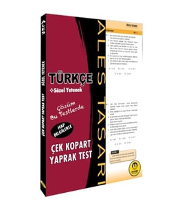 Tasarı ALES Türkçe Sözel Yetenek Yaprak Test Çek Kopart