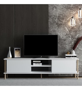 TV Sehpası Afra Beyaz 150 cm
