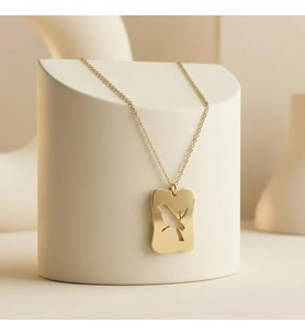 Kişiye Özel Şık Kuş Model Kolye 925K Gümüş (Gold)