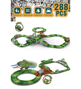 DİNOSAUR TRACK ITEM:8042 288 PARÇA (Karışık)