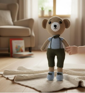 El Yapımı Amigurumi Örgü Ayı