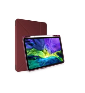 Apple İpad Air 4 10.9 Kılıf Kalemlikli Mars Tablet Kılıfı - Mürdüm