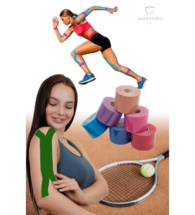 Kinezyo Sporcu Bandı Ağrı Bandı Koyu Yeşil 5 M X 5 Cm KT-001