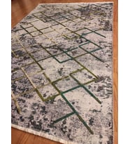 Makinada Yıkanabilen Dokuma Tabanlı El Nakışlı Kilim 120*180