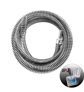 SUNUP SN-38809 5 METRE 10 MM MATKAP UYUMLU ESNEK GİDER TIKANIKLIK BORU TEMİZLEME YAYI