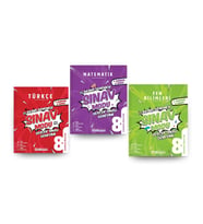 PRUVA AKADEMİ YAYINLARI 8. Sınıf Türkçe + Matematik + Fen Bilgisi Branş Denemeleri (3 Kitap)