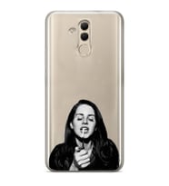 Huawei Mate 20 Lite Uyumlu Lana Del Rey Desenli Şeffaf Telefon Kılıfı