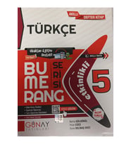 Günay Yayınları 5. Sınıf Bumerang Türkçe Etkinlikli Defter Kitap (GÜNCEL MÜFREDATA GÖRE DÜZENLENMİŞTİR.) (Çok Renkli)