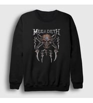 Presmono Unisex Siyah Rust Megadeth Sweatshirt 65963tt