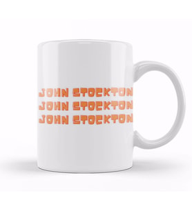 John Stockton  Basketball gifts Vintage Retro Rainbow Quotes For BOYS AND Dad Kupa Bardak Porselen