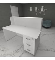 Vena Nil Banko Komodinli 160x70x120h (Beyaz)