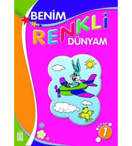 Ata Benim Renkli Dünyam Boyama Kitabı 1 (Beyaz)