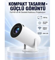 160 ANSI Lümen Parlaklığa Sahip Geniş Ekran Projeksiyon