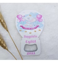 Hayaller Dükkanı 30 Adet Fil Baskılı Balon Açacak Magnet 11x7 Cm Uv  Bebek Magnetleri Bebek Şekeri