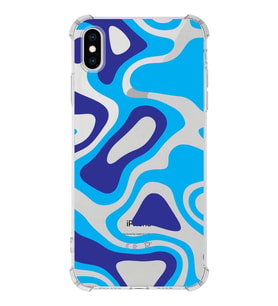 Apple iPhone XS Uyumlu Köşe Korumalı Antişok  Kapak Renkli Desen Tasarımlı Şeffaf Silikon Kılıf