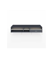 Hyperion TV Ünitesi 3 Raflı Tek Çekmeceli  220x44x51 Antrasit-Aytaşı/Antrasit