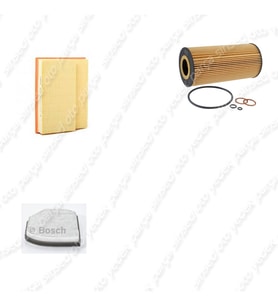 Bosch Filtre Bakım Seti Mercedes C220 D W202 1995-1999 Dizel Hava + Yağ F. + Polen Filtre Bosch