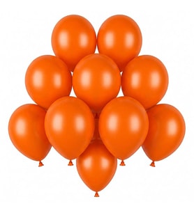 Turuncu Renk Lateks Pastel Balon (13 cm) - 10 Adet
