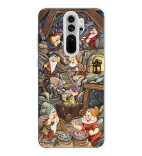 Redmi Note 8 Pro Uyumlu 7 Cüceler Tasarımlı Şeffaf Telefon Kılıfı