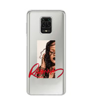 Xiaomi Redmi Note 9S - Redmi Note 9 PRO Uyumlu Rihanna Tasarımlı Şeffaf Telefon Kılıfı